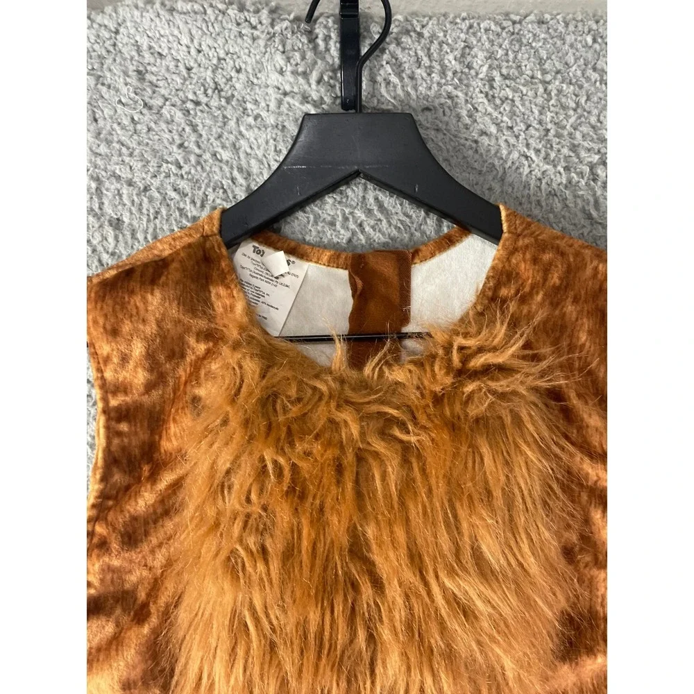 Toys R Us Lion Costume Toddler 3T Plush Vest Tail Halloween Animal Dress Up